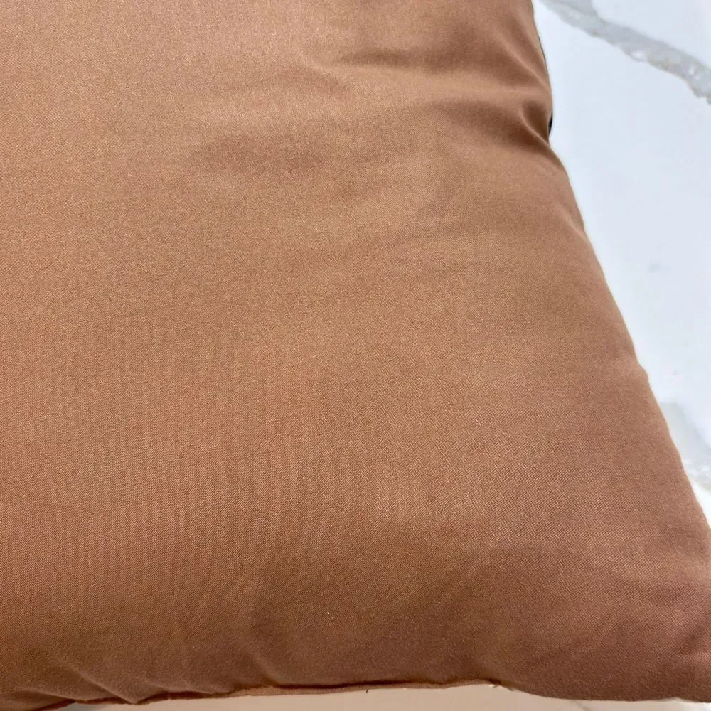Living Room Tri-color Cream Brown Black Couch Chair Throw Pillow Home Decor